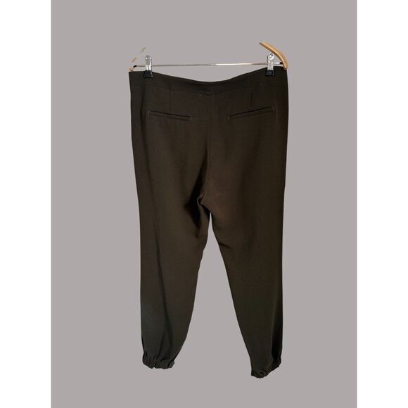 Vince Womens Olive Green Tapered Pants Size 10 Elastic Cuffs & Back Pockets Poly - Picture 7 of 9